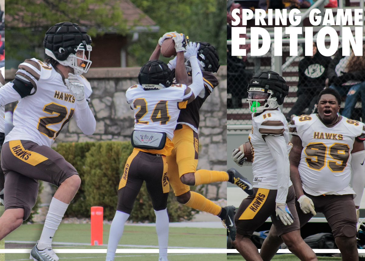 QUHawksFootball's tweet photo. Playing fast, playing physical, and competing with each other! Best way to end spring ball! #Volume14 

#PEWAV #FFF #HOLDtheROPE https://t.co/bsFvA1ArAv