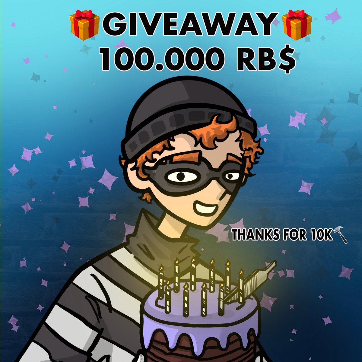 Robbers_NFT's tweet image. Thank you, fam💪
🎂10k robbers are already part of our gang🥷
💰To celebrate -we will giveaway 100.000 RB$ TOKEN🔥
To enter:
Be follow us, RT,Like❤️
Drop your Discord ID and 🔨 in the comments
72h⏳#Sui #SuiRobbers #SuiEcosystem #Giveaway #SuiNFTs