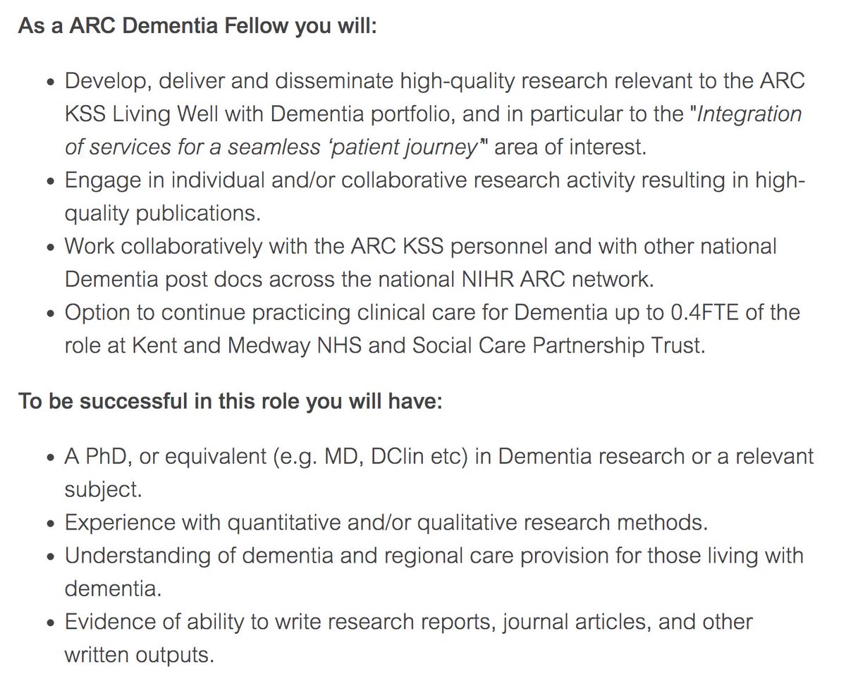 CSI Lab (@csi_lab_) on Twitter photo 🚨 Postdoctoral Research Fellow position at NIHR Applied Research Collaboration (ARC) with <a href="/ShergillSss/">Sss</a>, Prof Stephen Peckham & @jo_rodda
<a href="/CHSS_Kent/">CHSS</a>
<a href="/ARC_KSS/">NIHR ARC Kent, Surrey and Sussex</a>
<a href="/KMMSmedschool/">KMMS Medical School</a>
#ClinicalPost
#dementia
#postdocposition
👉 jobs.kent.ac.uk/Vacancy.aspx?r… 🚨 Postdoctoral Research Fellow position at NIHR Applied Research Collaboration (ARC) with <a href="/ShergillSss/">Sss</a>, Prof Stephen Peckham & @jo_rodda
<a href="/CHSS_Kent/">CHSS</a>
<a href="/ARC_KSS/">NIHR ARC Kent, Surrey and Sussex</a>
<a href="/KMMSmedschool/">KMMS Medical School</a>
#ClinicalPost
#dementia
#postdocposition
👉 jobs.kent.ac.uk/Vacancy.aspx?r…