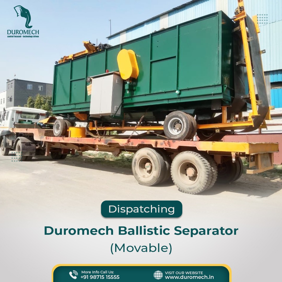 duromech's tweet image. A ballistic separator is used in recycling to separate materials based on size and weight. 
For more details: Contact +91- 9971 000040, 
Websie: duromech.in
#duromech #BallisticSeparator #RecyclingTechnology #WasteManagement #SustainableSolutions #GreenTechnology