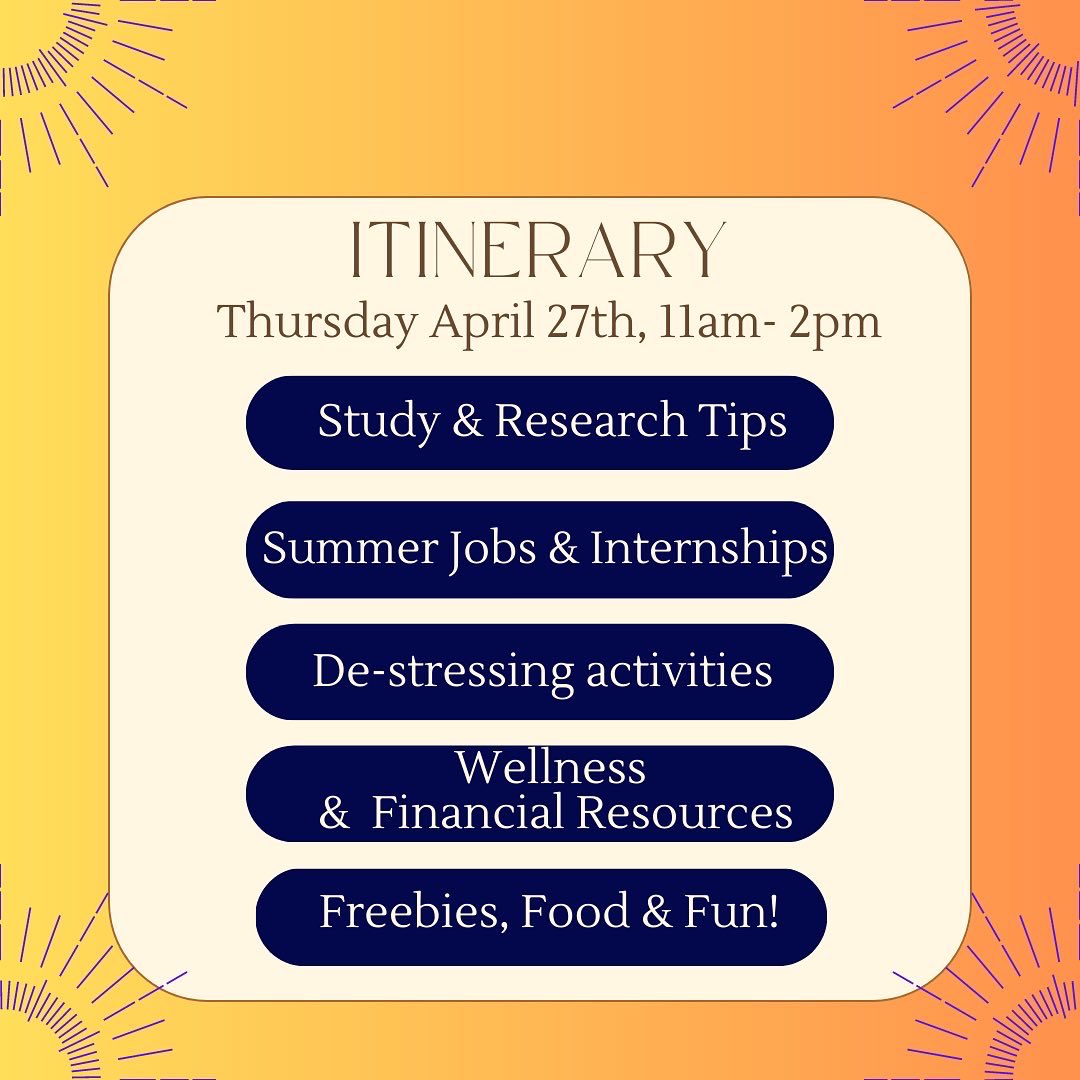 MUlibrary's tweet photo. Thursday April 27th, from 11am-2pm enjoy an itinerary full of activities to help FINISH STRONG! Start with picking up a passport at the SMC and end at McNairy Library.Stop along the way to get your passport stamped,and turn it in completed to enter for a chance at a grand prize. https://t.co/OxCAz7bijr