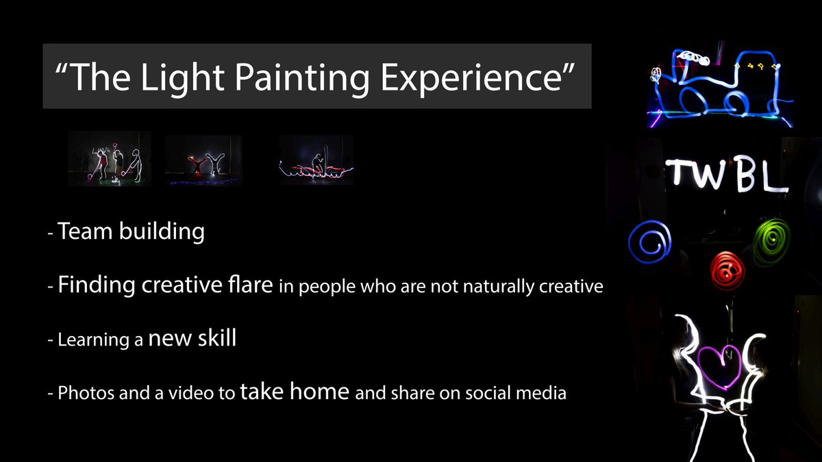 KayPhotographer's tweet image. So WHY book &quot;The Light Painting Experience&quot;?

#teamBuilding
#funDaysOut
#creativePhotography