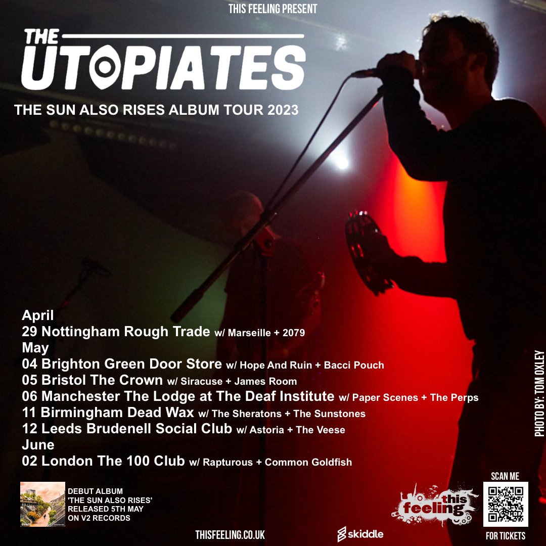 This Feeling (@this_feeling) on Twitter photo Coming up this week : Saturday 🎸 Nottingham <a href="/RoughTrade/">Rough Trade</a> ft. <a href="/TheUtopiates/">The Utopiates</a> <a href="/marseilleband/">Marseille</a> & <a href="/official_2079/">2079</a>
🎟 thisfeeling.co.uk/theutopiates
🔉open.spotify.com/playlist/4ZNgT… Coming up this week : Saturday 🎸 Nottingham <a href="/RoughTrade/">Rough Trade</a> ft. <a href="/TheUtopiates/">The Utopiates</a> <a href="/marseilleband/">Marseille</a> & <a href="/official_2079/">2079</a>
🎟 thisfeeling.co.uk/theutopiates
🔉open.spotify.com/playlist/4ZNgT…