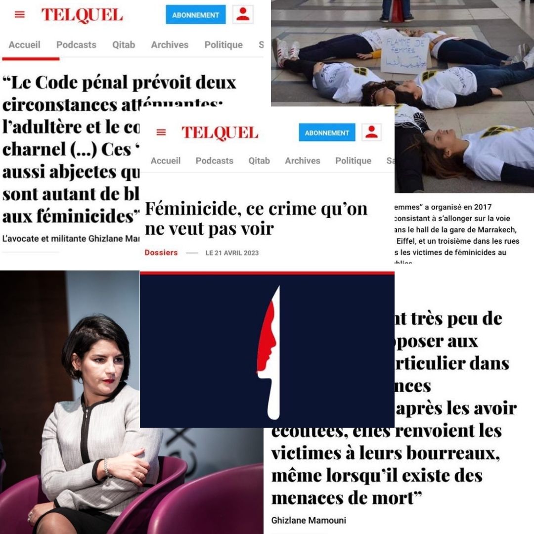 kiffmamakifbaba's tweet photo. Le meurtre des femmes, manifestation extrême de la violence sexiste et de la discrimination de genre, a un nom : LE FEMINICIDE.  Merci à @TelQuelOfficiel pour avoir consacré sa couverture et réalisé un dossier spécial. @feminicidesma https://t.co/Ao71QurkAi