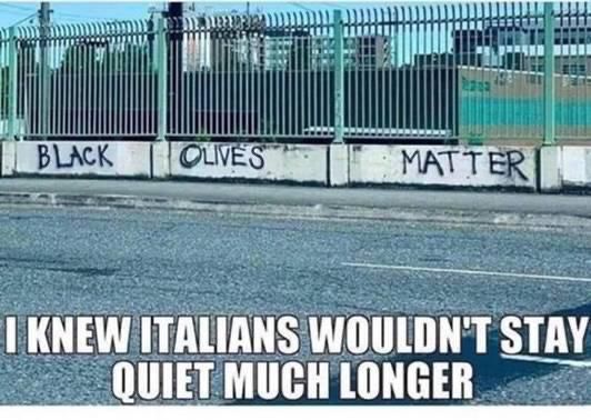BLACK OLIVES MATTER 🤣