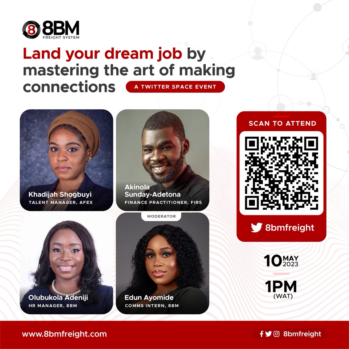 Join us for an exciting virtual event on networking &amp; landing your dream job!

The event is holding on the 10th of May here on Twitter! 

We will be discussing how you can use your network and networking to land a Job!

Signup here: x.com/i/spaces/1ynJO…