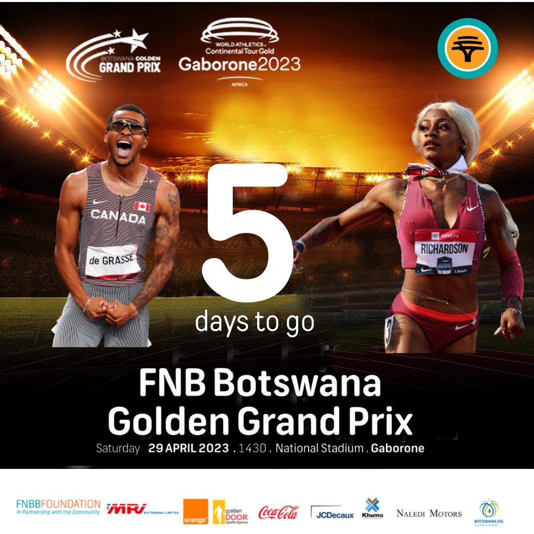 We hope you are prepared because we are. Grab your tickets from Webtickets outlets across the country and online at echeckin.co.bw #fnbbotswanagoldengrandprix #continentalTourGold #trackandfield #WorldAthletics