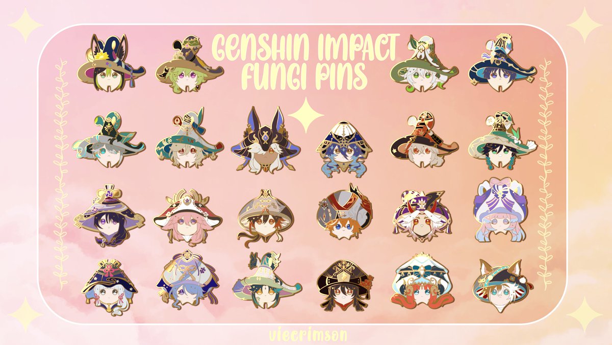 VieCrimson's tweet photo. [ RTs Appreciated! ]

Genshin Impact Fungi Enamel Pins are now live on Kickstarter! Main goals are already funded! Thank you guys so much! ヾ( ˃ᴗ˂ )◞ • *✰ Link below!

https://t.co/zwP3jbGrAk

#Genshinlmpact #Genshin #原神 https://t.co/oADq0nzuM6