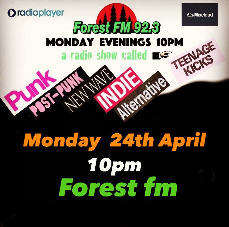 neilmlomax's tweet photo. TONIGHT 10PM @ForestFM #tkforestfm feat @TheClash  @UKSubs @slalom_d @suedeHQ #trumptonriot @shamebanduk @KEELEYsound @jacklondonexile plus more - stream 10pm 24/4/23 @ https://t.co/TzDXNmJ5Ss PLEASE RT ❤️🇬🇧 #music #radio #nonmainstream 📻🎶💥🧷 https://t.co/guep9F9rMZ
