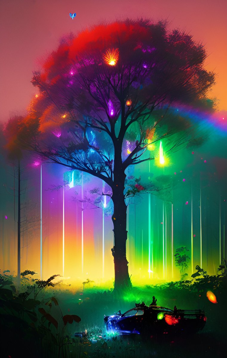 Days Of Youth Gone Forever

I made this piece with Wombo Dream AI

#aiartwork #colorful #digital #digitally #rainbow #tree #aiart #artaiartwork #wombo_dream #womboaiartwork #wombo #womboai #wombodream #womboaiart #art #artwork #artificialintelligence #artificialintelligenceart