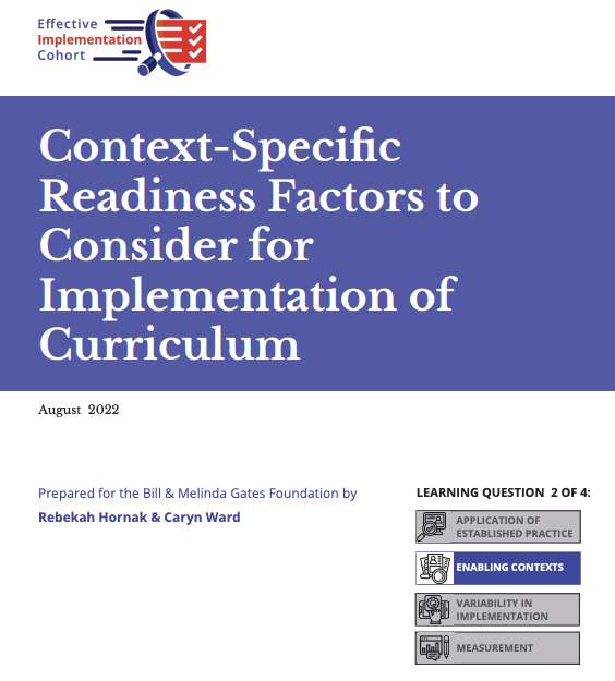 Are you ready to implement?  Are you ready to start engaging in the work? Use the following document, the Effective Implementation Cohort, created to guide your discussion.

Review Now: eic.fpg.unc.edu/wp-content/upl…

#EICLearn #ImpPractice <a href="/caryn_ward/">Caryn Ward</a> <a href="/rebekahhornak/">Rebekah Hornak</a>