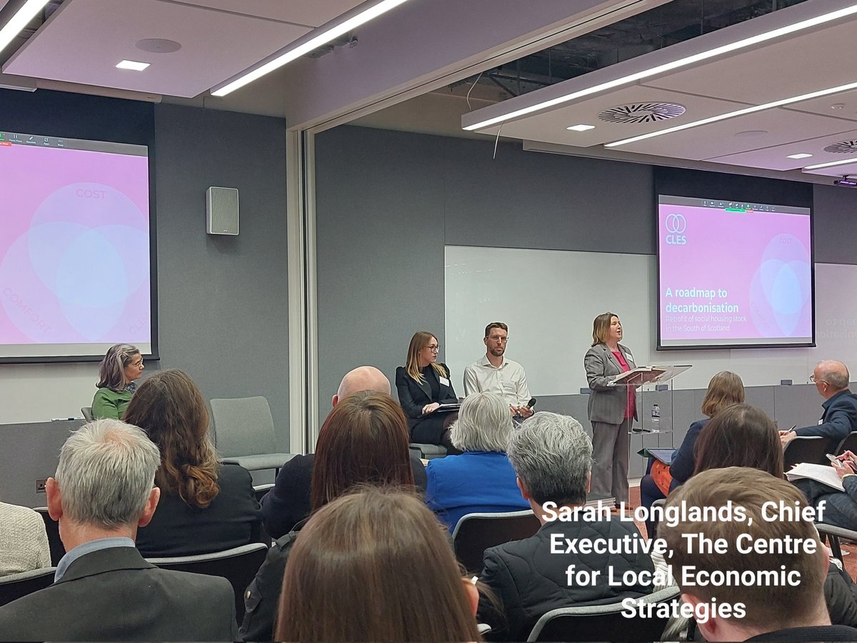 The decarbonisation of Scotland's existing housing stock' and the opportunity to realise some £349m GVA from retrofit by 2045 - such an important subject addressed today by <a href="/sarahlonglands/">Sarah Longlands</a> and the panel session on creating a zero carbon world #NPF4  #zerocarbon #planning