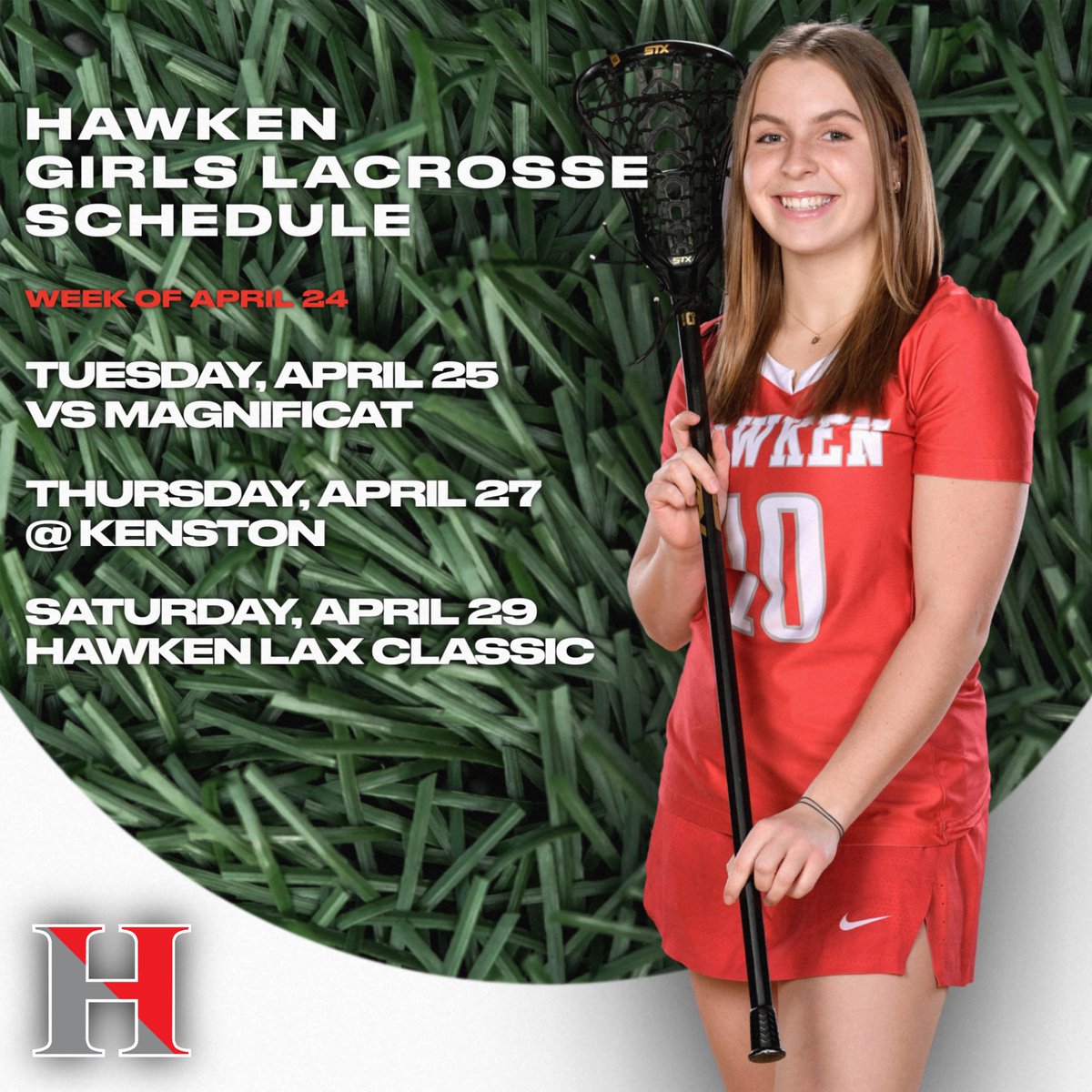HawkenAthletics's tweet photo. This week’s @hawkengirlslax schedule! #gohawks @hawkenschool @hawkenupper @MasteryHawken https://t.co/918x6TQ39U