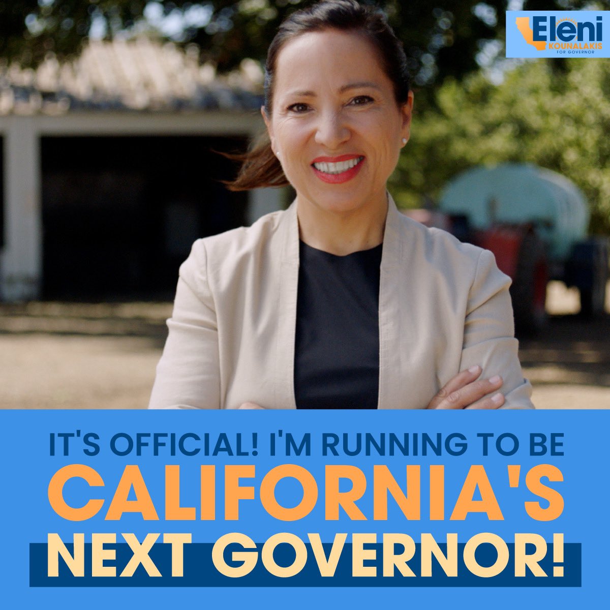 Today I'm launching my campaign to become the next Governor of the great state of CA. My family & I owe everything to our state. I will fight fiercely to make sure EVERY Californian has the chance to walk the path of the CA dream just like I have. Join us eleniforca.com