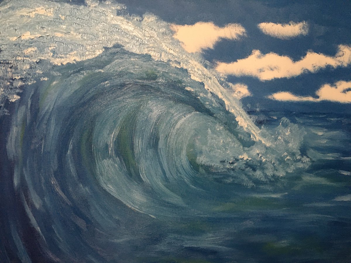 Week 3: This painting is based on the Ocean Wave Oil Painting Tutorial by Andrea Kirk aka The Art Chik. Video here: youtube.com/watch?v=rbQ8kz…
#OilPainting #Painting #ArtistOnTwitter #ArtGallery
<a href="/ArtMutuals/">Art(ist) RT & Support! ✩｡:*•.★✼☆｡.</a> #Artwork #landscape #OceanPainting