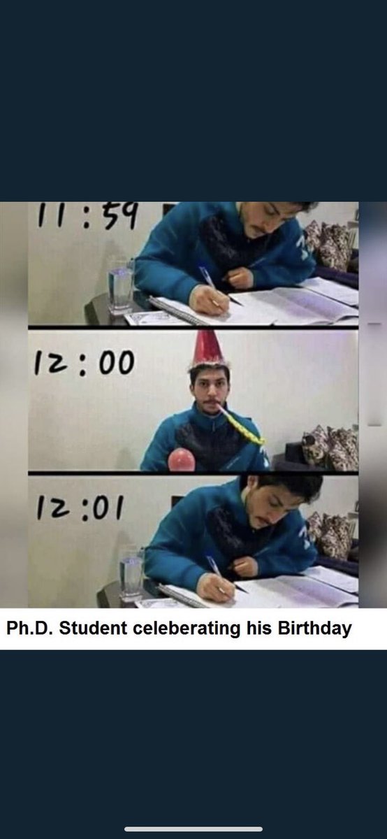 Tez görüşmesinden 1 gün önce doktora yaptığını hatırlayan ben ve diğer doktora öğrencileri