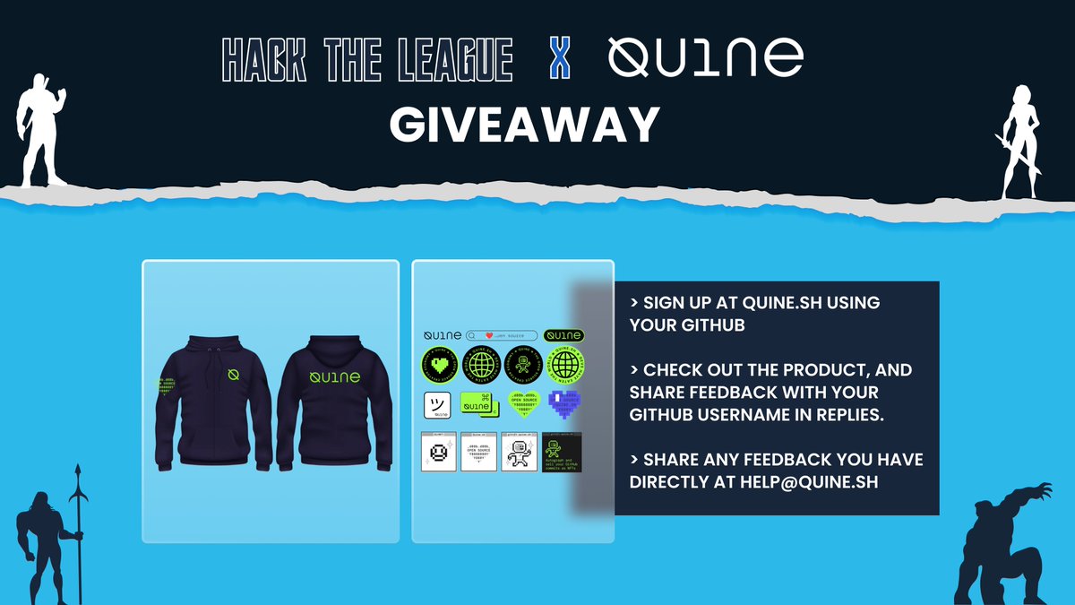 ⚠️Giveaway - <a href="/quine_sh/">Quine has rebranded to Quira</a>  has built a product for ambitious developers. 

Steps to enter giveaway -

1. Sign up using your GitHub - link in reply🔽
2. Check out the product, and share a comment/feedback about it in reply.
3. 17 Random winners will get either Hoodie or Sticker Pack.