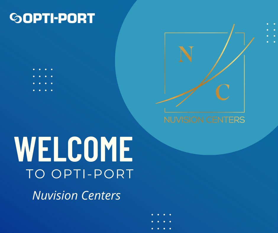 OptiPort's tweet photo. Please join us in welcoming new Opti-Port member Nuvision Centers! You can learn more about them at https://t.co/7QhxYA1esq. https://t.co/zp8g9bGwB0