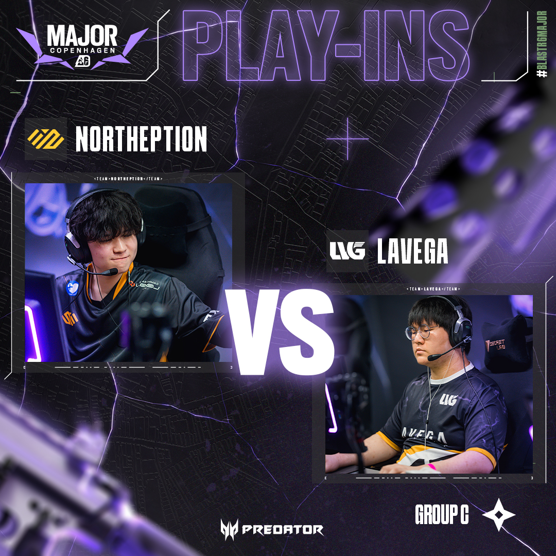 BO3 TIME ‼️ ‼️ ‼️

<a href="/NORTHEPTION/">NORTHEPTION</a> 🆚 <a href="/lavegaesports/">Daedong LAVEGA e-Sports</a> 

🗺️Chalet → Villa→ Oregon  #BLASTR6Major