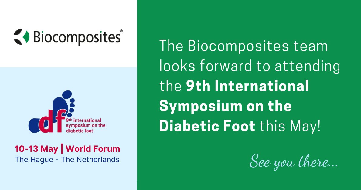 Biocomposites1's tweet image. We&apos;re excited to announce that we will be attending the upcoming 9th International Symposium on the Diabetic Foot (ISDF), 10-13 May, in The Hague, The Netherlands.

Do get in touch if you would like to meet the team at #ISDF2023 and learn more about #STIMULAN.