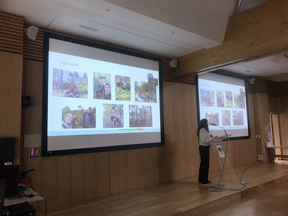 #Soilscience is not just about soil, it’s also about people. <a href="/TrezaCordaro/">Treza</a> is presenting an update on the samples they already took in several demo areas, with support from our #forest experts from the #field. So curious to learn about the results from the lab!