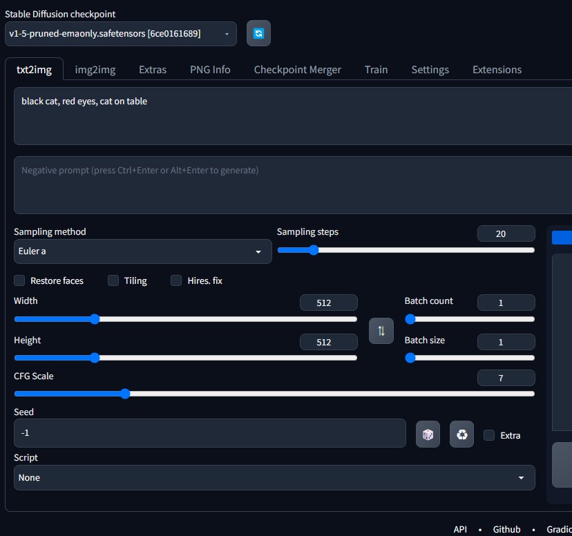 shimesaba_type0's tweet image. #stablediffusionwebui を VM に入れて出力したんだ。
猫
10GB RAM, 4 Core CPU, No GPU
5分もかかった orz
やっぱり GPU が必要だな

かわいい絵を生成したい！
取り急ぎ Google Colab の選択肢しかなさそう

しかし、生成するときは CPU , RAM ともに使えるだけ使う感じだな