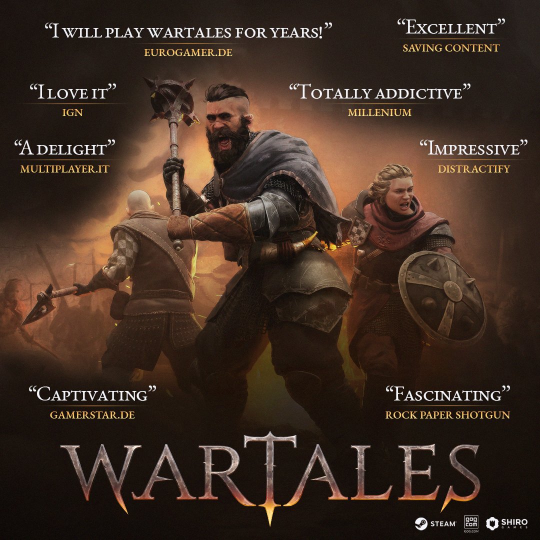 "Couldn't have done it without our players" - Wartales