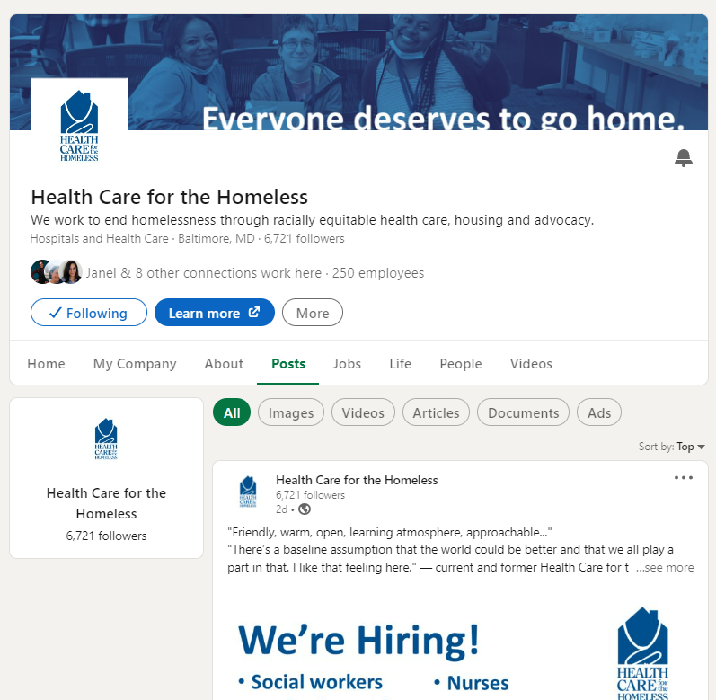 Health Care for the Homeless tweet media