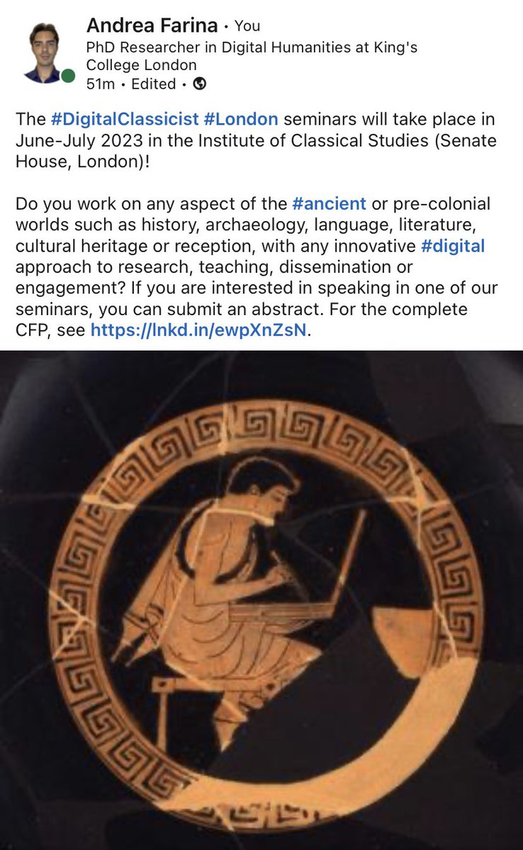 ImAndreaFarina's tweet image. Link for the CFP: blog.stoa.org/archives/4210. 

#DigitalClassicist