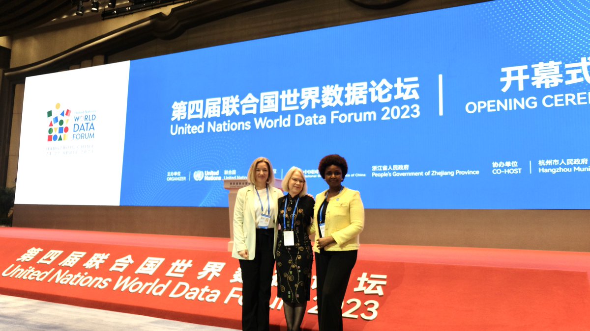 Fantastic to be part of @UNinChina team at #UNDataForum in Hangzhou, which opened w/ addresses by UN Secretary General & 🇨🇳 Vice Premier Ding Xuexiang.

As @antonioguterres said: “this conference is an opportunity to turbocharge the transformative potential of data for the SDGs”!