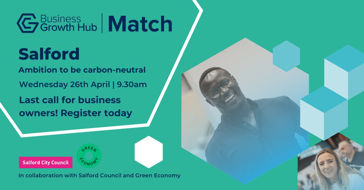 📢 BGH Match is coming to Serendipity Labs, Building 7 Exchange Quay, Salford, Wed 26 April. 

Salford’s business rates team will also be on hand to answer any questions you may have in relation to your bill. 

Register now 👉 orlo.uk/BGHMatch_lI8lB

#HereForBusiness #BGHMatch