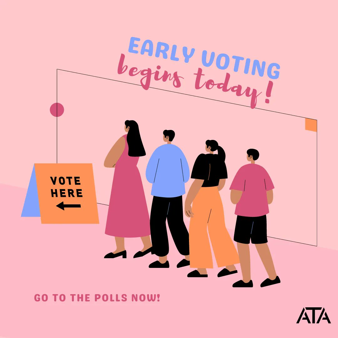 It's the first day of early voting in Travis County! Get out there and vote!
