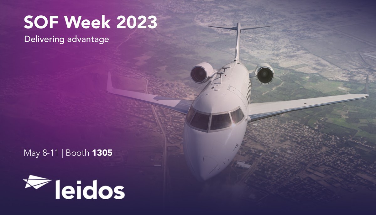 LeidosInc's tweet image. Our #TeamLeidos experts will be on hand at @GlobalSOF #sofweek23 to demo APNT, airborne and maritime solutions, holistic health and more.
Drop by Booth #1305 📆 May 8-11
More ➡️ ms.spr.ly/6014g1O8k