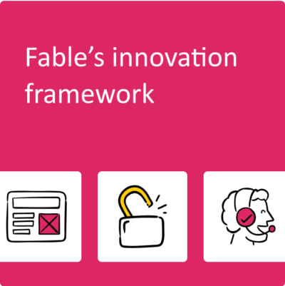 Accessibility isn’t a barrier to design, development, or new products and services, it’s a constraint that fuels creative problem solving and fresh approaches. Read more about Fable's innovation framework on our blog: bit.ly/41NCWrD