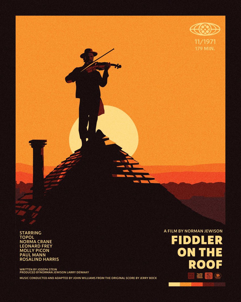 70mmpod's tweet photo. FIDDLER ON THE ROOF EPISODE AND PRINT!

Ya ba dibba w/ special guest @goldman to close out Holy Month.

Gorgeous art by @artofdanny 😘

https://t.co/zSOZXb4AyR https://t.co/HheTXmTxKf