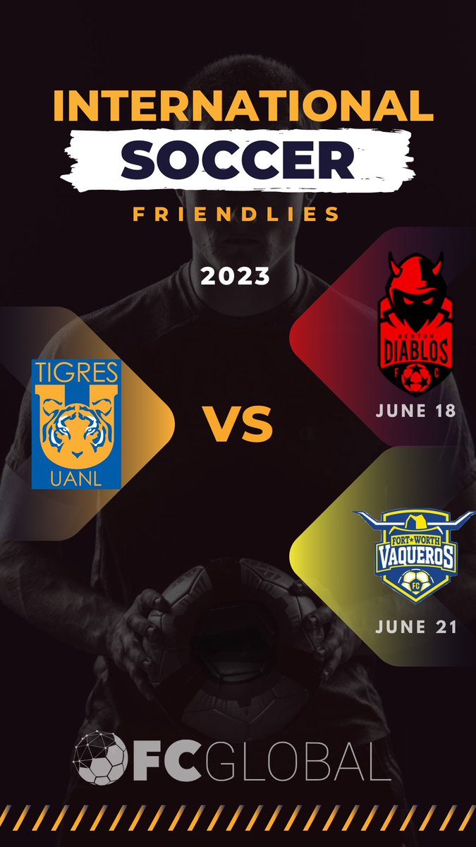 Big things happening this summer in Fort Worth and Denton. The @TigresFB reserve squad take on <a href="/FtWorthVaqueros/">Fort Worth Vaqueros/Vaqueras</a> and <a href="/DentonDiablos/">Denton Diablos FC⭐️</a>. 
FC Global - Connecting the world of soccer!