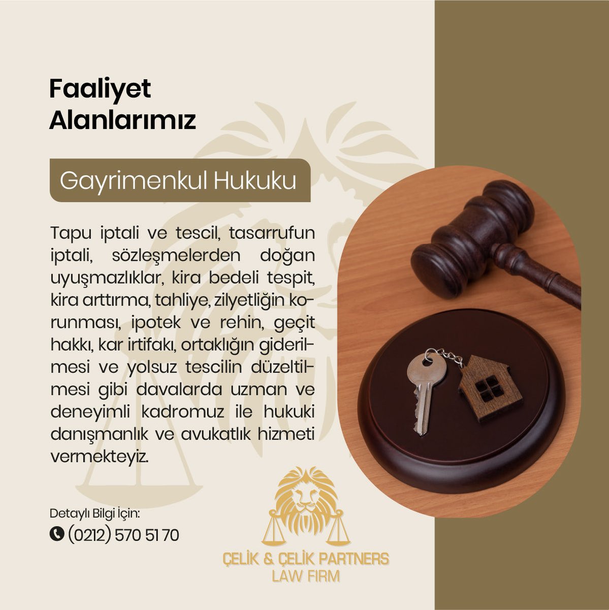 Detaylı bilgi için; 0212 570 51 70
#avukat #hukukbürosu #gayrimenkulhukuku #gayrimenkuldanışmanı