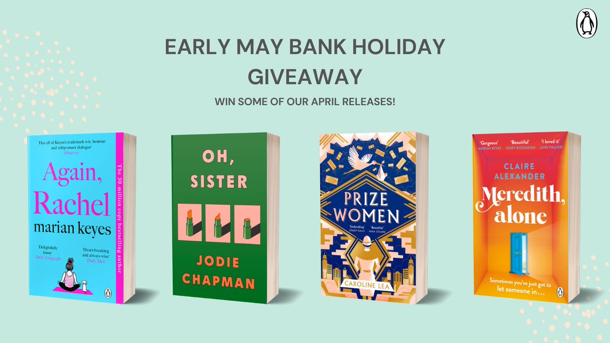 To celebrate the upcoming 3-day weekend in early May, we're giving away a bundle of some of our page-turning April new releases 📚

To enter to win, like this post and tag a friend in the comments!

18+. UK only. All entries must be received by 3pm Wednesday 26th April 2023.