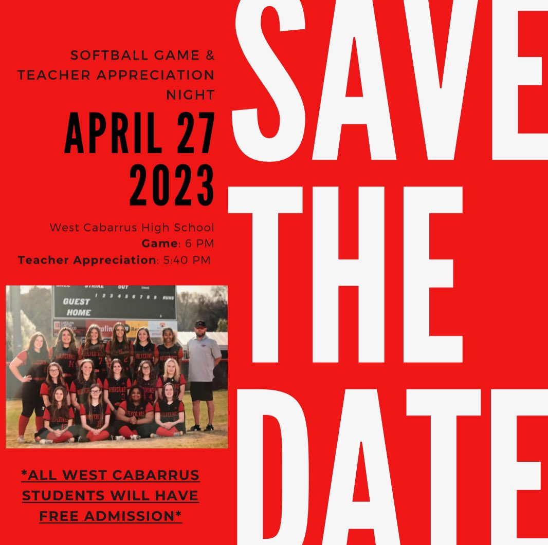 West Cabarrus Softball tweet media