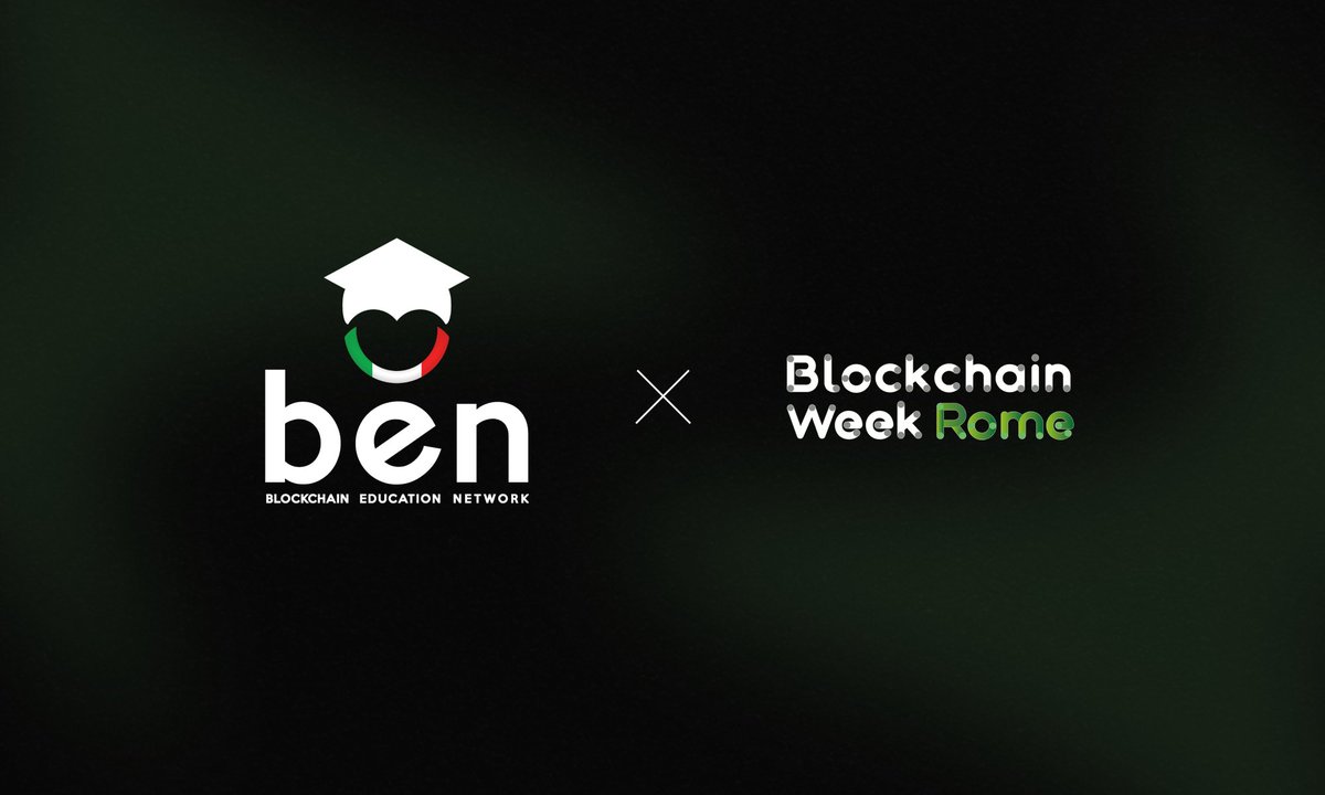 💥 Siamo ufficialmente partner di <a href="/BlockchainRome/">Blockchain Week Rome</a>!
📍L'evento si terrà dall'8 all'11 Maggio a Roma

🎟 Con il nostro codice BEN20 potrai ottenere il 20% di sconto sul biglietto d’ingresso.

👇 Clicca qui per registrarti:
blockchainweekrome.com

#BlockchainEdu #BWR23