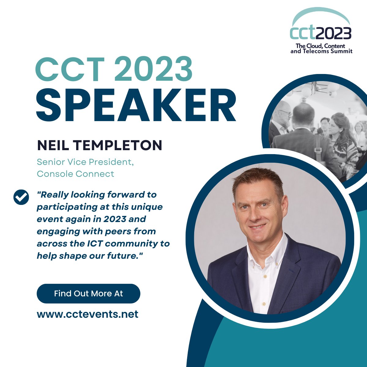 CCTEvent's tweet photo. We look forward to welcoming Neil Templeton, Senior Vice President, Marketing at @ConsoleConnect as a speaker again at #CCT 2023 where #ConsoleConnect is also one of our valued Lead Partners for this year's event. #CCT2023
https://t.co/GxqlENF7vP https://t.co/jkWmtFJovv