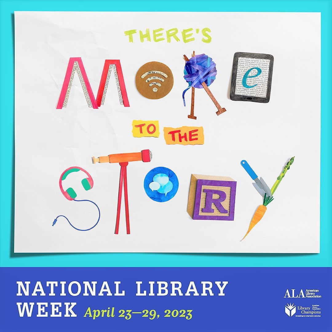 Did you know that April 23rd-29th is #NationalLibraryWeek? In the words of the ALA: “National Library Week is an annual celebration highlighting the valuable role libraries, librarians, and library workers play in transforming lives and strengthening our communities.”