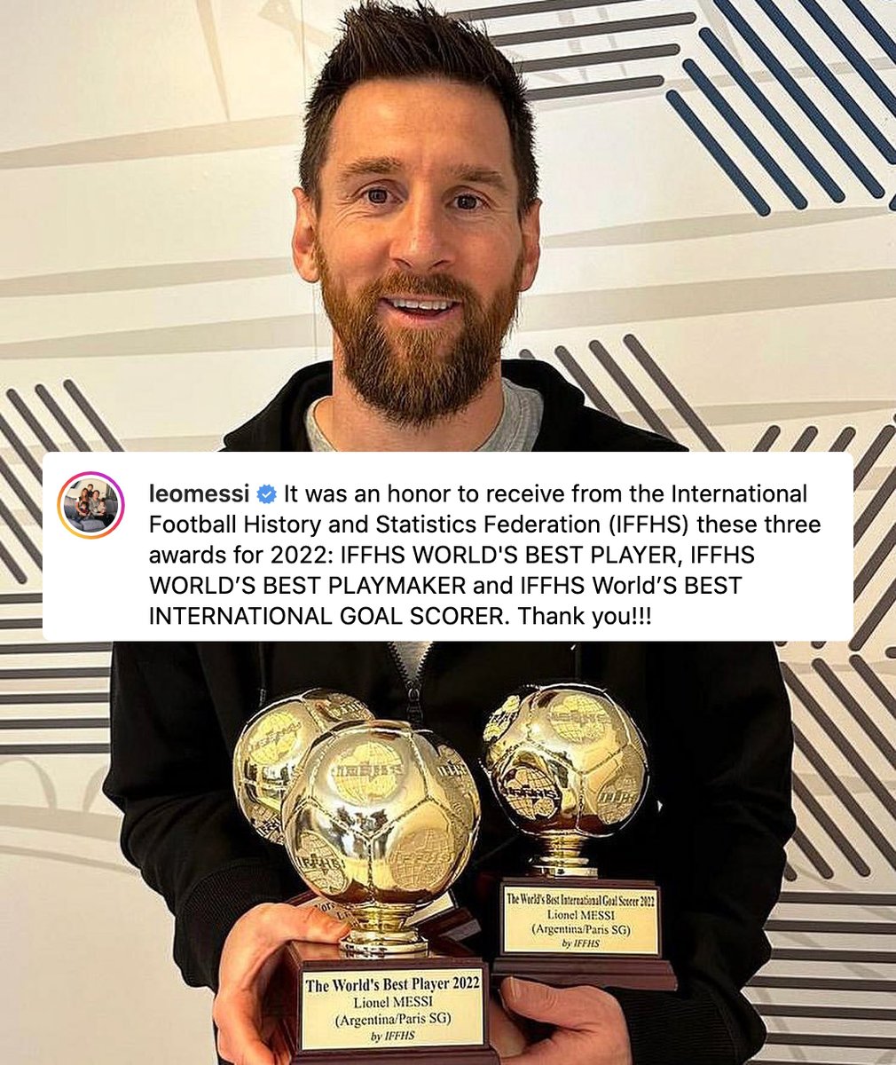 ESPNFC's tweet photo. Lionel Messi causally picking up three more trophies over the weekend 🏆🏆🏆 https://t.co/9RNqyMoIEu