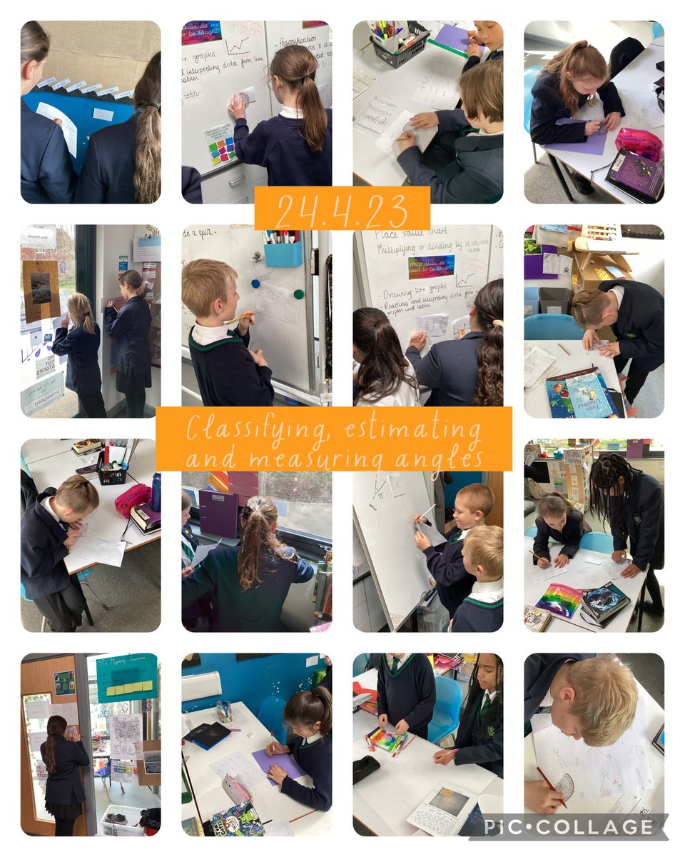 We did lots of consolidation in maths today on classifying, estimating and measuring angles. Feel free to test us on our knowledge, we love angles! #WeAreBrightFutures
