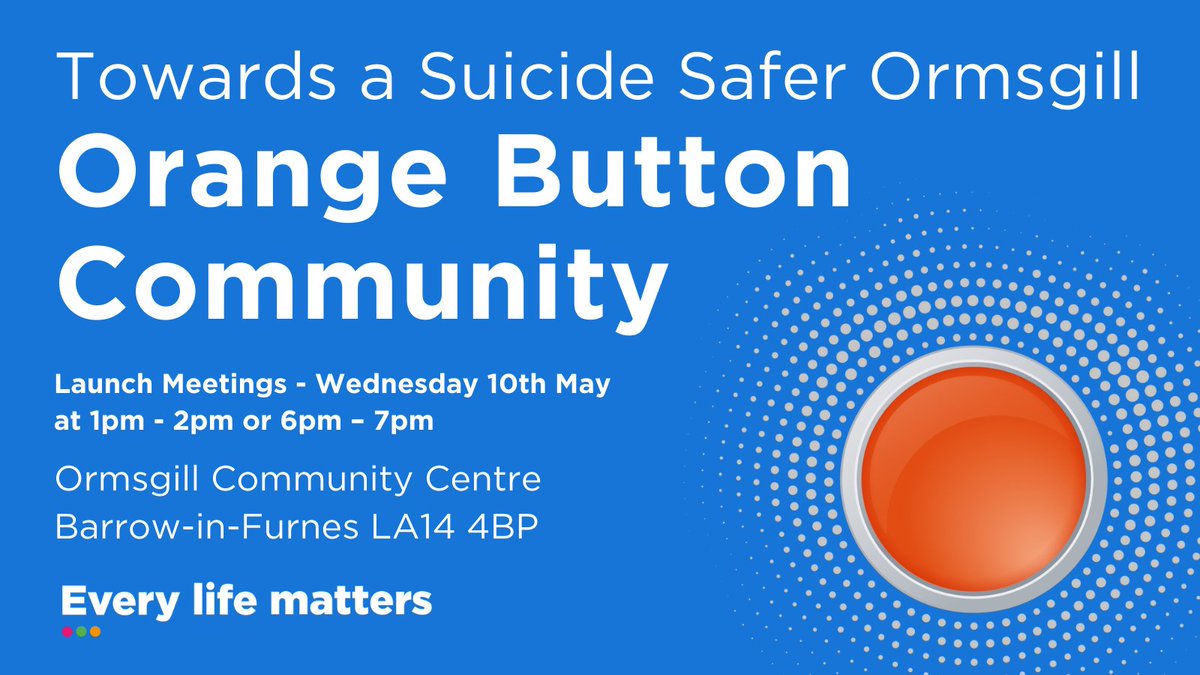 Every_Life_Cumb's tweet photo. Live or work in Ormsgill? Suicide Prevention is everyone’s business. Whether you're a friend or a colleague, a clubmate or a church member, a landlord or a neighbour, we can all play a role in saving lives. More info shaun.blezard@every-life-matters.org.uk 07456 673549 https://t.co/4PgDsztQBv