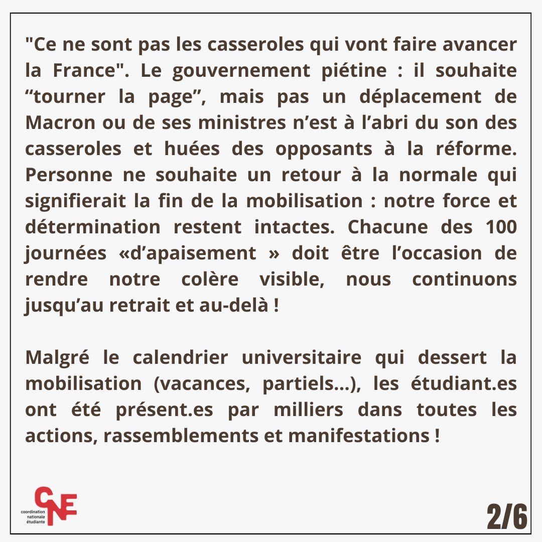 🤜Pas d'apaisement, le 1er mai et après, faisons plier le gouvernement !

La CNE appelle à préparer dès maintenant les suites au 1er mai ! C'est pour cela que nous proposons de faire du jeudi 4 mai une journée de mobilisation 🤜.

Faisons plier ce gouvernement et le patronat !