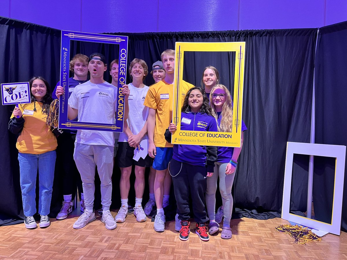 Thankful for the opportunity to be on campus MSU-Mankato with AVID scholars today! #AVIDSS2023 #AVID4Possibility #WeAreLimitless