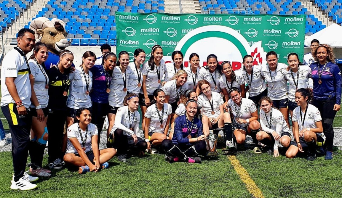 udem's tweet photo. ¡Muchas felicidades a nuestros equipos deportivos! #Troyanos 🤩👏
🏅 Campeonas nacionales CONADEIP, voleibol femenil juvenil 🤩
🏅 2° lugar nacional CONADEIP, fútbol soccer varonil juvenil 👏
🏅 3° lugar nacional CONADEIP, fútbol soccer femenil juvenil 👏
#OrgulloUDEM https://t.co/Xw9VmTi58V