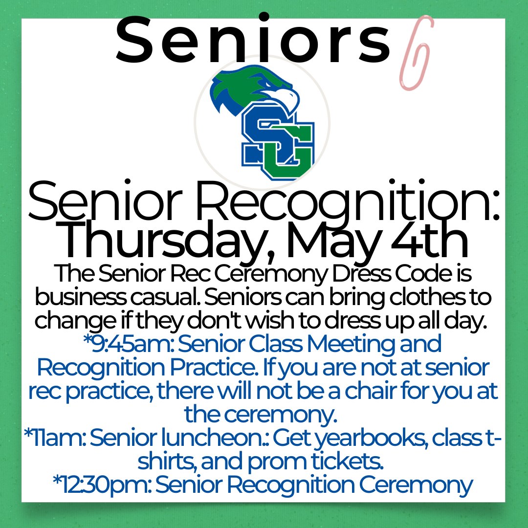 St_GeorgesTHS's tweet image. #SGClassOf2023, get ready! We can&apos;t wait to celebrate you on May 4th. @ChadHarrisonSG @drjconnor299 @fhansonic @SarahOlsavsky