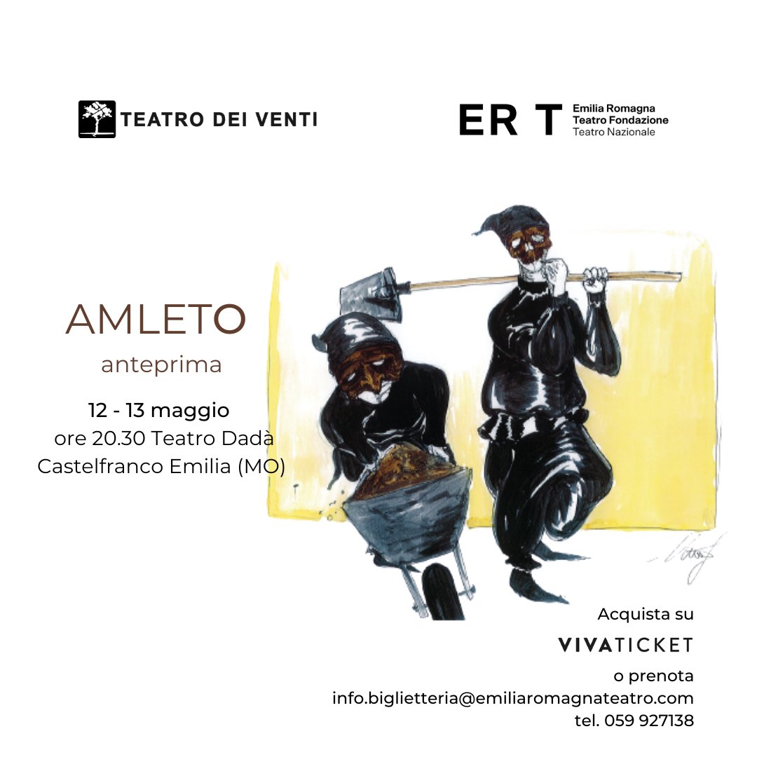 Teatro dei Venti (@teatrodeiventi) on Twitter photo Un nuovo spettacolo con gli attori del Carcere di Castelfranco Emilia, una coproduzione con <a href="/ERT_Teatro/">EmiliaRomagnaTeatro</a> il 12 e 13 maggio al #TeatroDadà. Scopri e acquista i biglietti per Amleto trasparenzefestival.it/2023/04/04/aml… <a href="/TraspaFest/">Trasparenze Festival</a> Un nuovo spettacolo con gli attori del Carcere di Castelfranco Emilia, una coproduzione con <a href="/ERT_Teatro/">EmiliaRomagnaTeatro</a> il 12 e 13 maggio al #TeatroDadà. Scopri e acquista i biglietti per Amleto trasparenzefestival.it/2023/04/04/aml… <a href="/TraspaFest/">Trasparenze Festival</a>